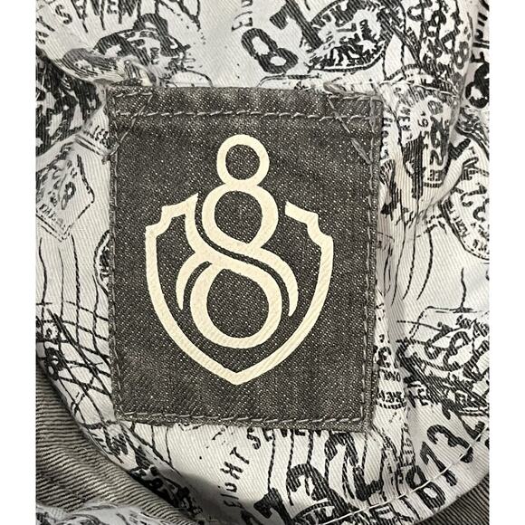 Eight 732 Jeans Mens 46x35 Relaxed Baggy Gray Heavy Denim Urban Streetwear Y2K - Picture 9 of 12